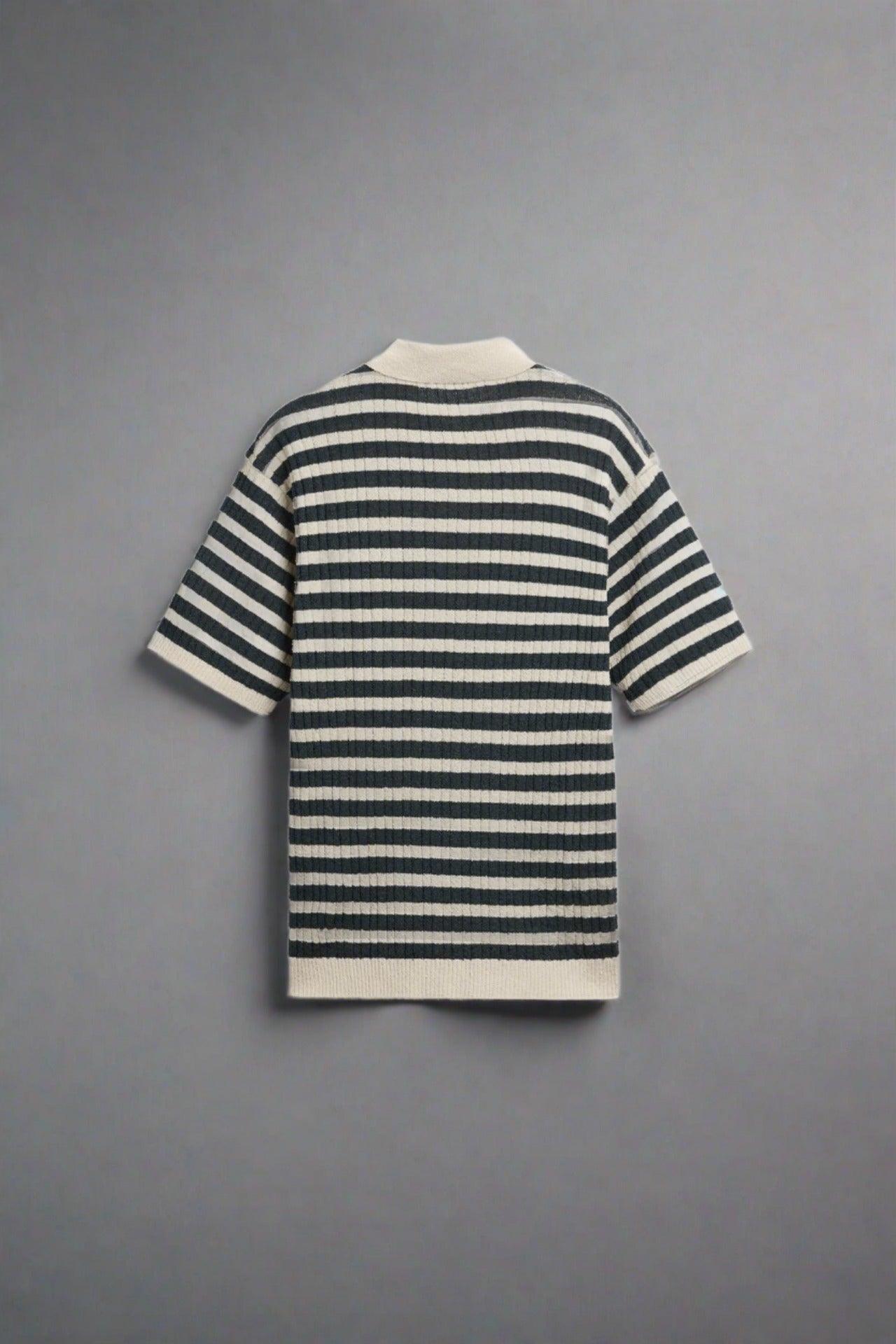 MARSEILLE KNITTED STRIPED POLO