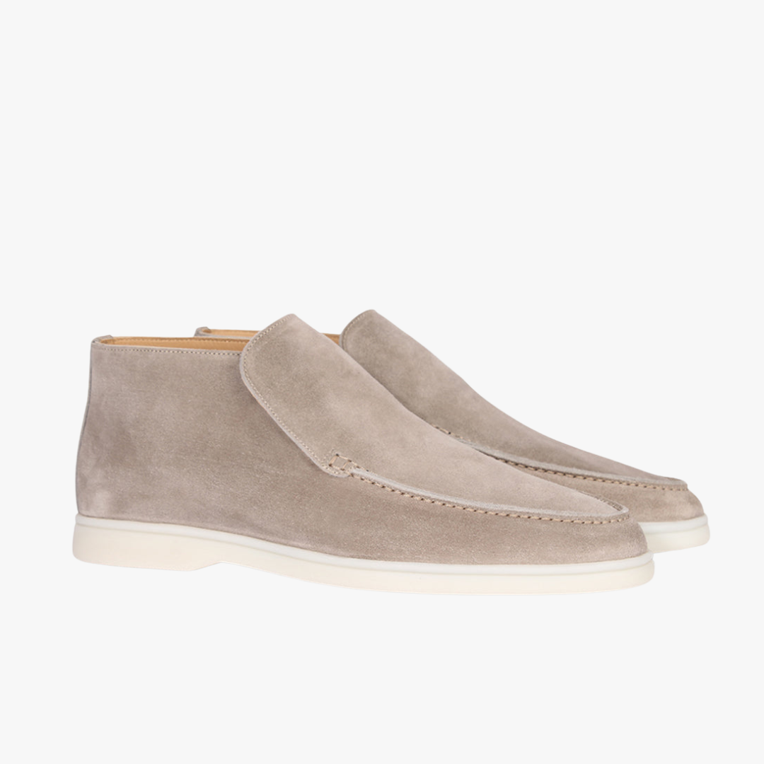 HIGH SUEDE LOAFERS