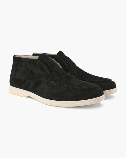 HIGH SUEDE LOAFERS