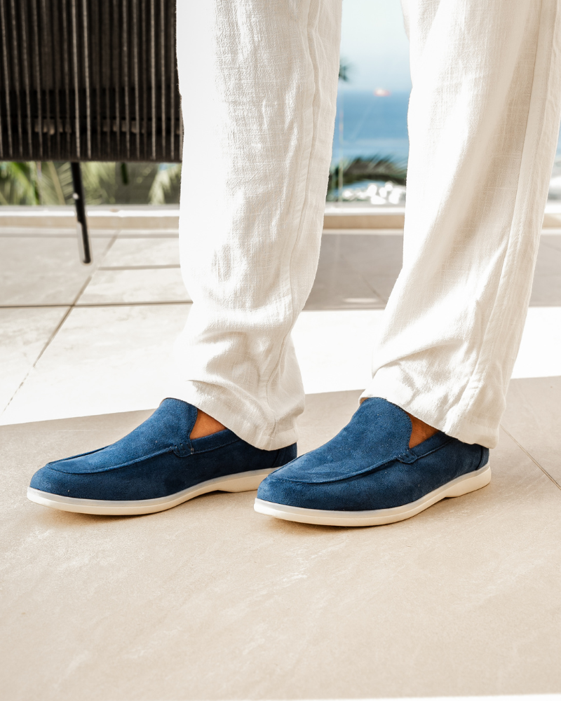 SUEDE SLIP-ON LOAFERS
