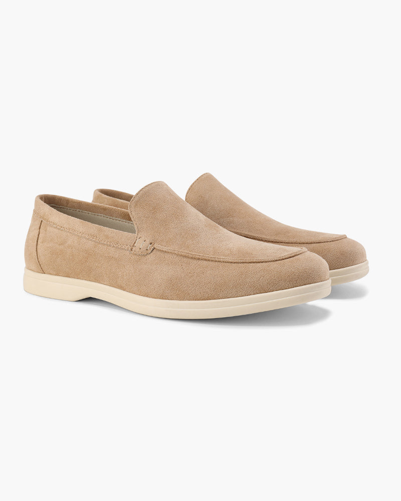 SUEDE SLIP-ON LOAFERS