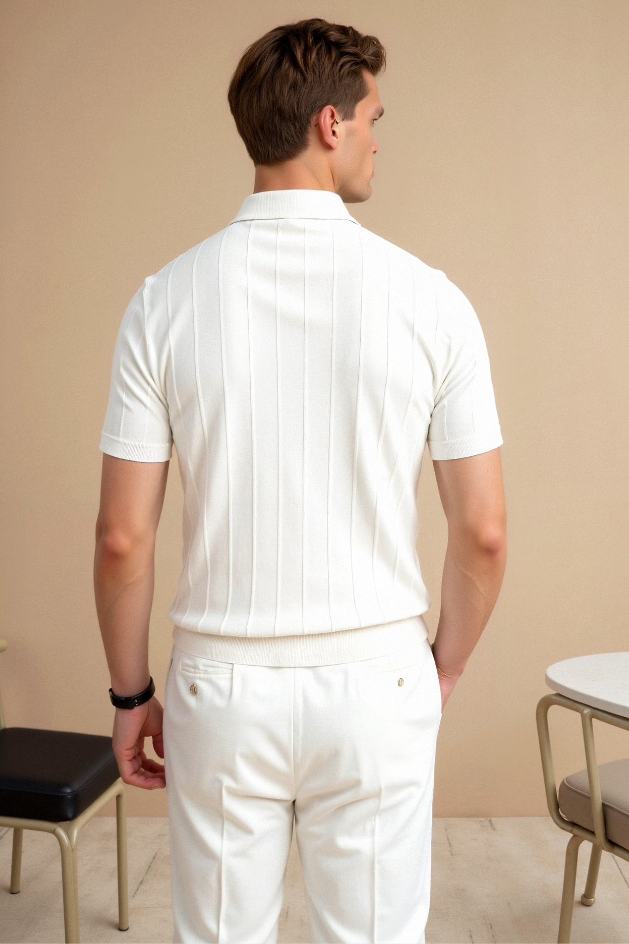 PALERMO VERTICAL STRIPED POLO