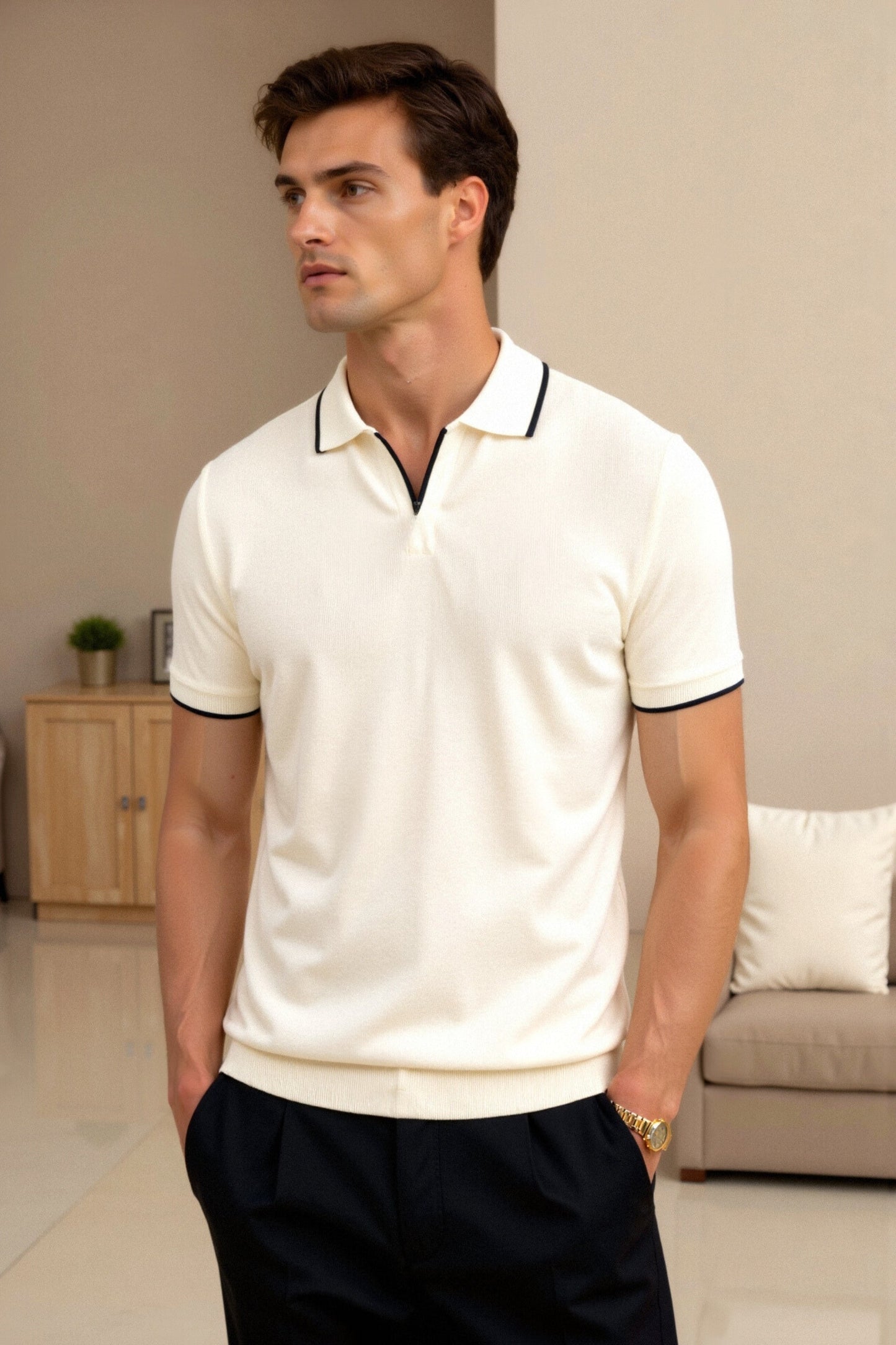 CONTRAST EDGE POLO