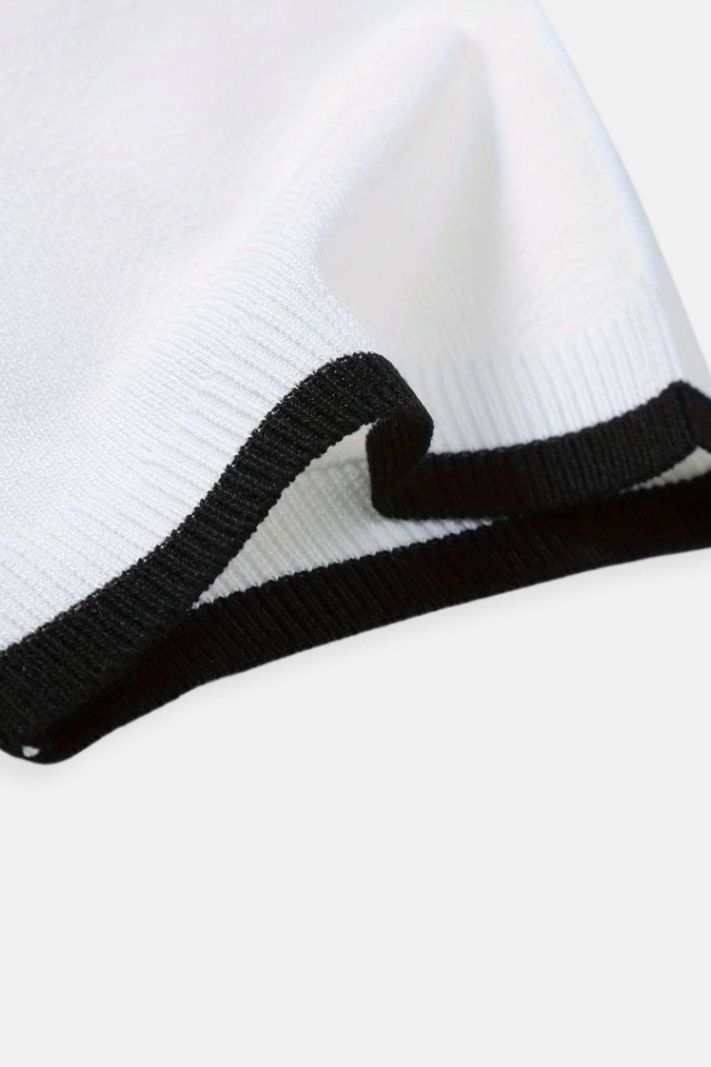 VORO Knitted Quarter Zip Golf Polo