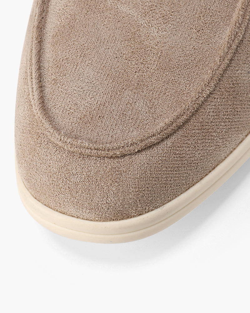 SUEDE SLIP-ON LOAFERS