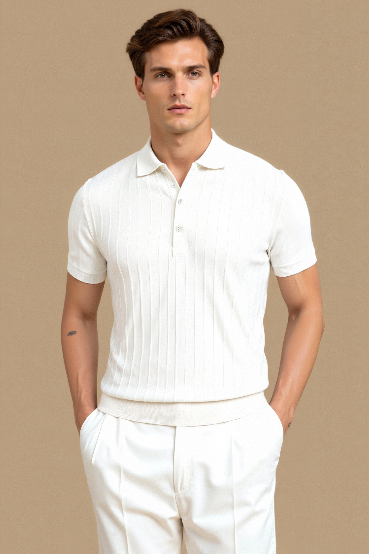 PALERMO VERTICAL STRIPED POLO