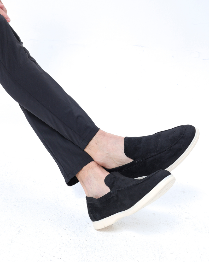 SUEDE SLIP-ON LOAFERS