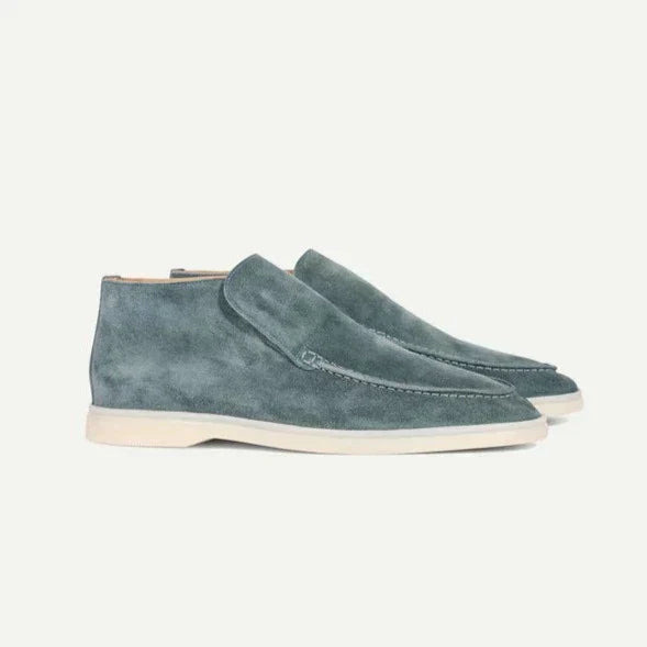 HIGH SUEDE LOAFERS