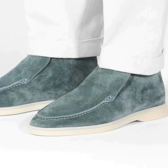 HIGH SUEDE LOAFERS