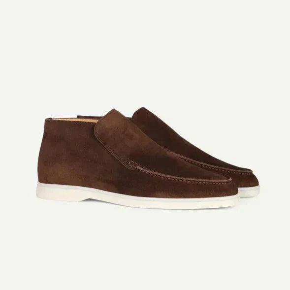 HIGH SUEDE LOAFERS