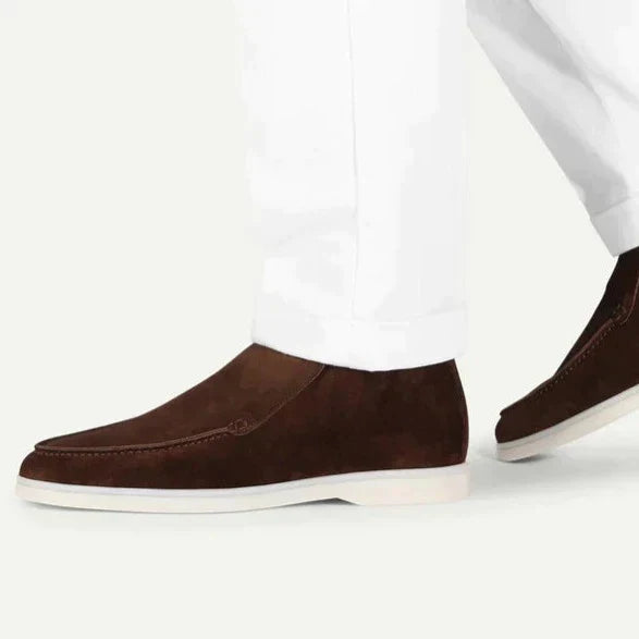 HIGH SUEDE LOAFERS