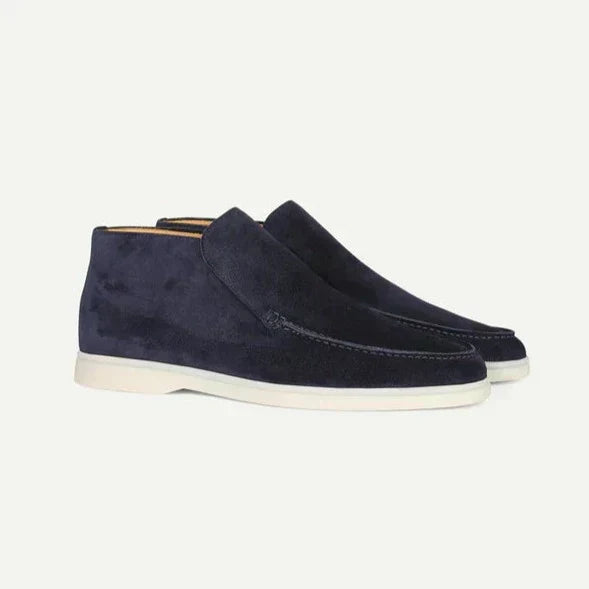 HIGH SUEDE LOAFERS