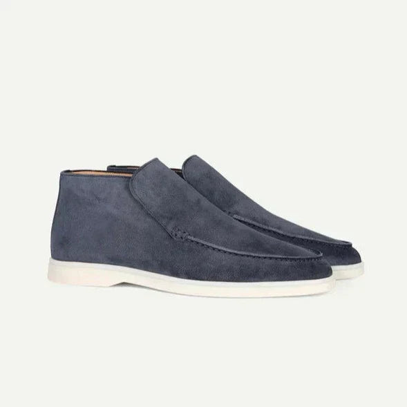 HIGH SUEDE LOAFERS
