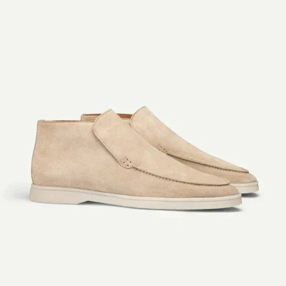 HIGH SUEDE LOAFERS