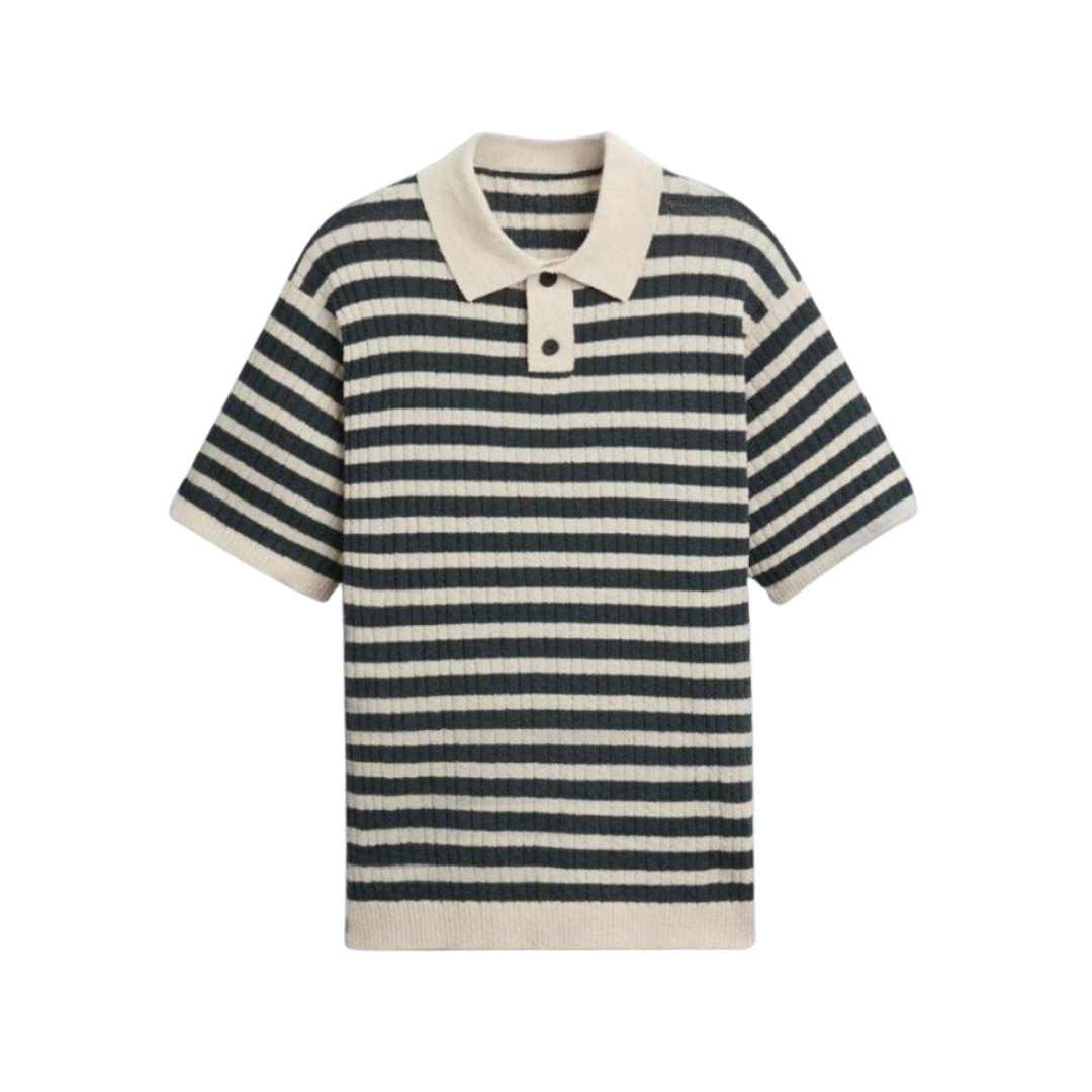MARSEILLE KNITTED STRIPED POLO