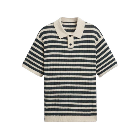MARSEILLE KNITTED STRIPED POLO