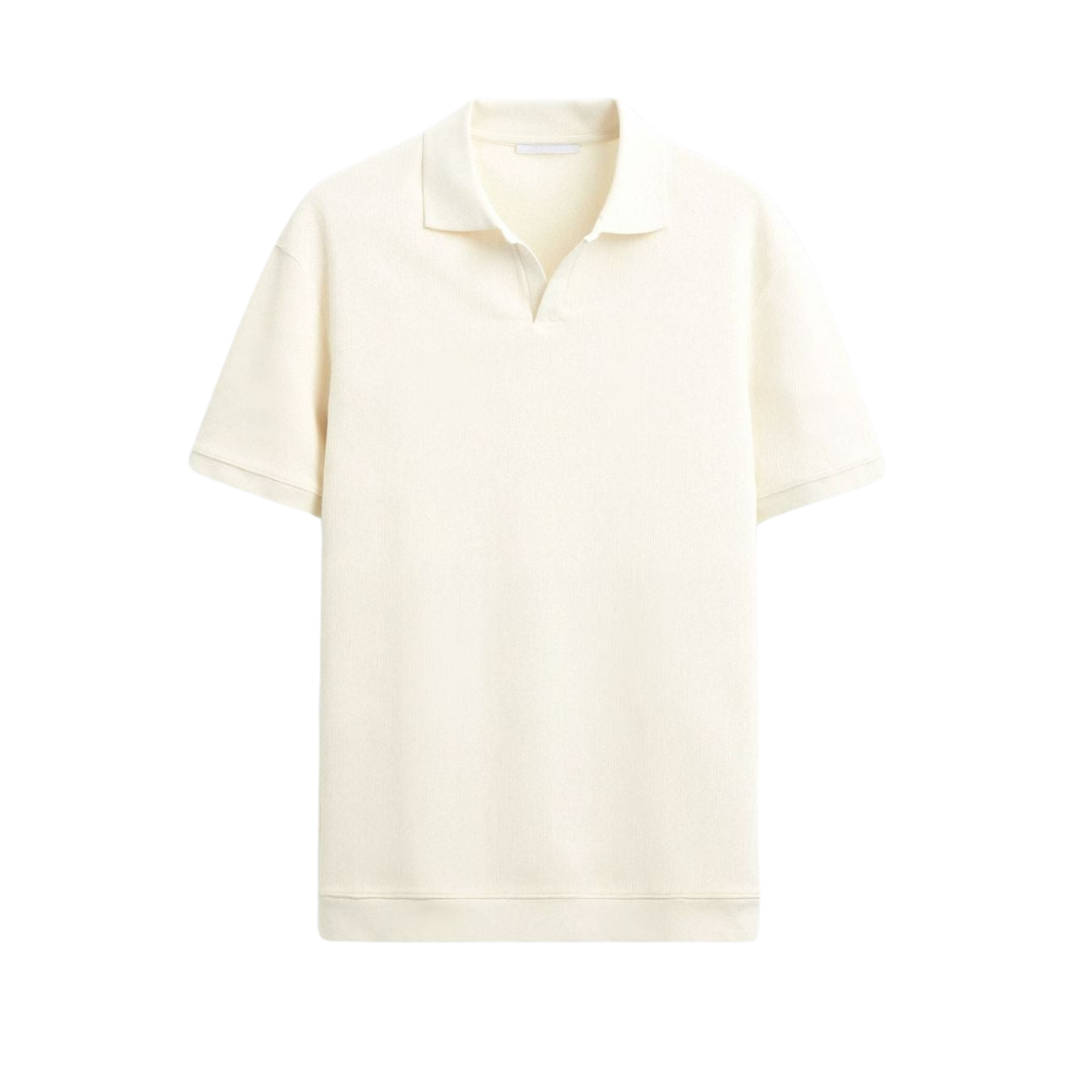 VORO Woolen Structure Polo T-Shirt