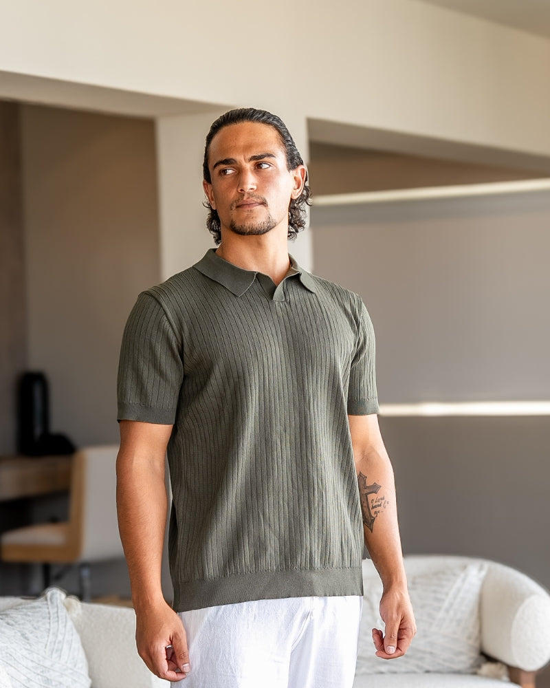 PREMIUM RIBBED POLO
