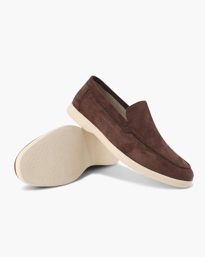 SUEDE SLIP-ON LOAFERS