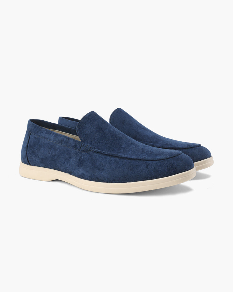 SUEDE SLIP-ON LOAFERS
