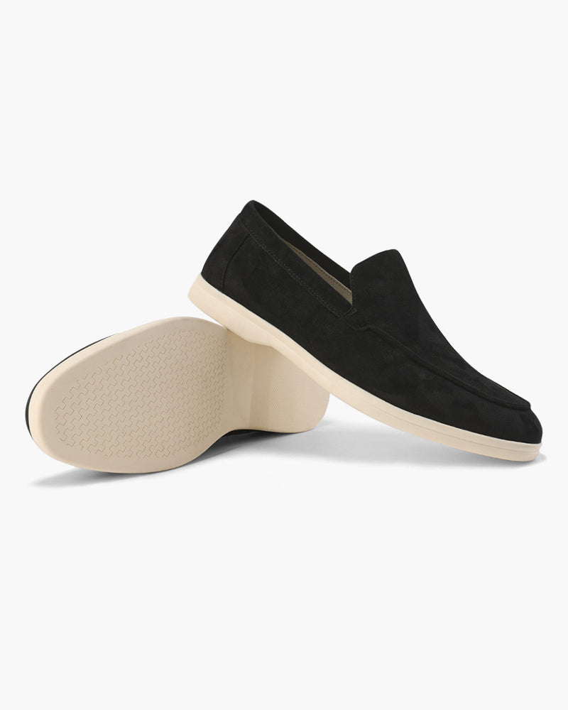 SUEDE SLIP-ON LOAFERS