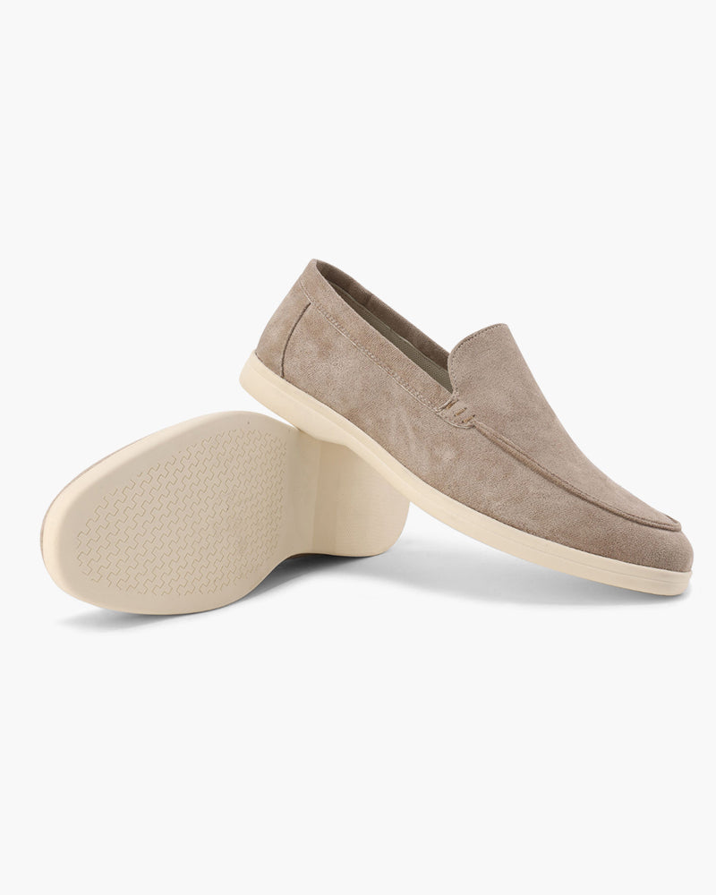 SUEDE SLIP-ON LOAFERS