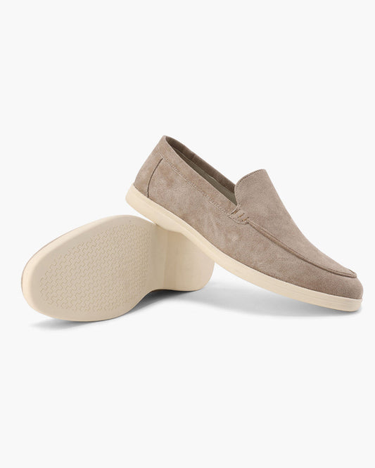 SUEDE SLIP-ON LOAFERS