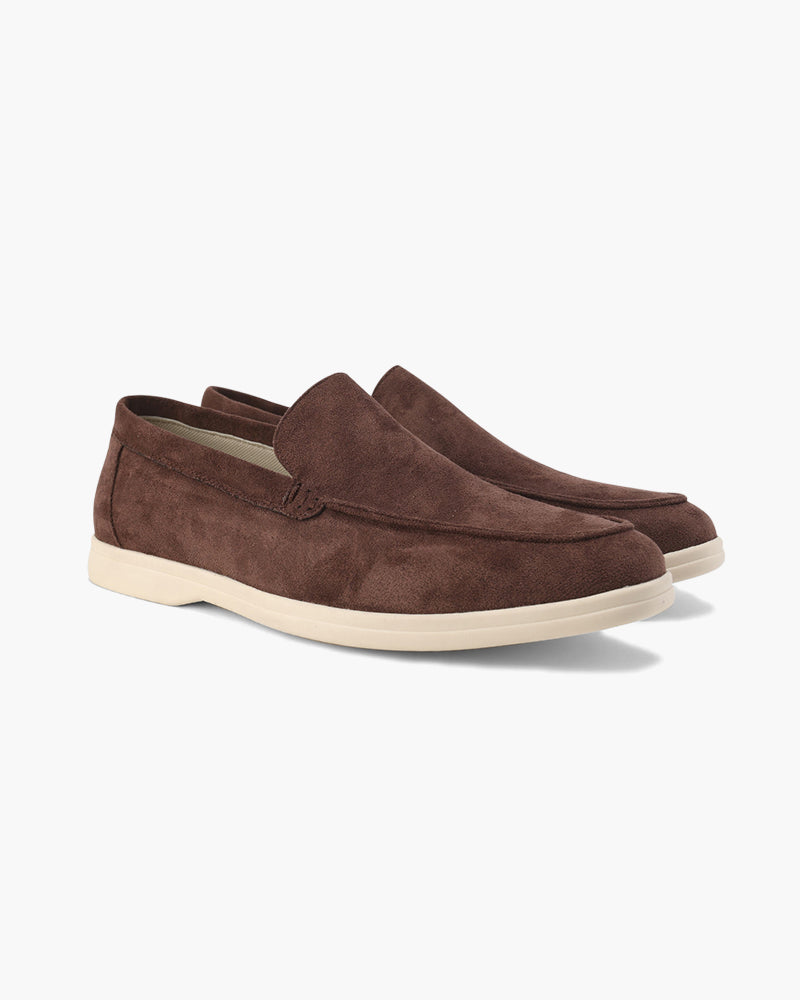 SUEDE SLIP-ON LOAFERS