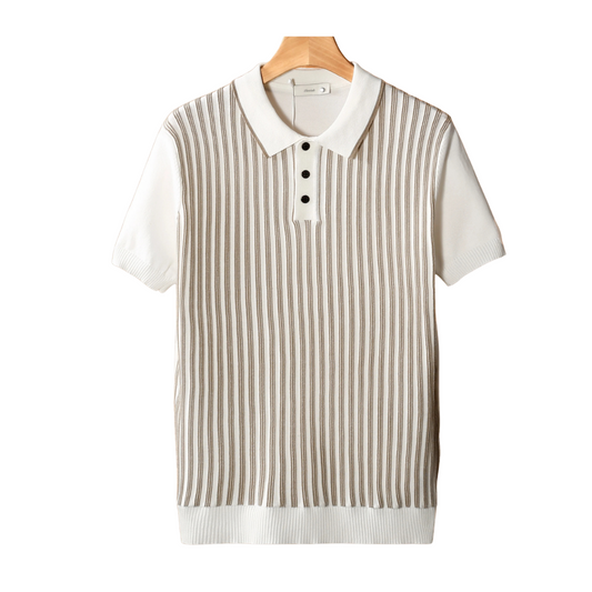 VORO VERTICAL STRIPED POLO