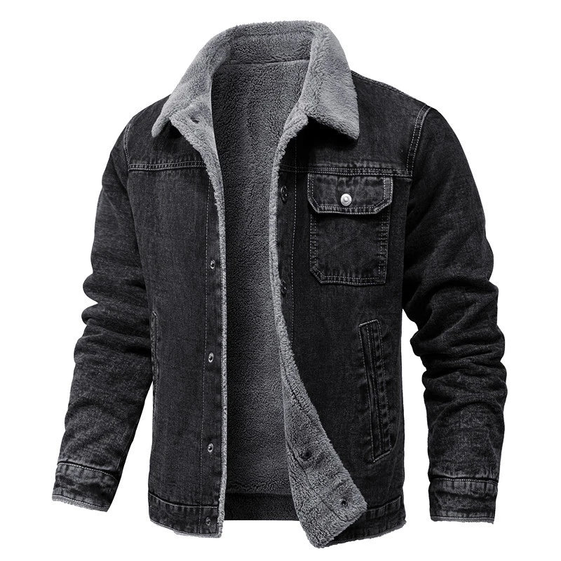MOHR. DENIM FLEECE JAS
