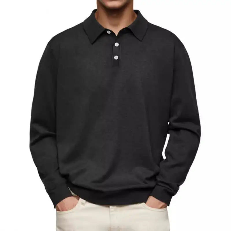 MOHR. CASUAL POLOSHIRT MET LANGE MOUWEN