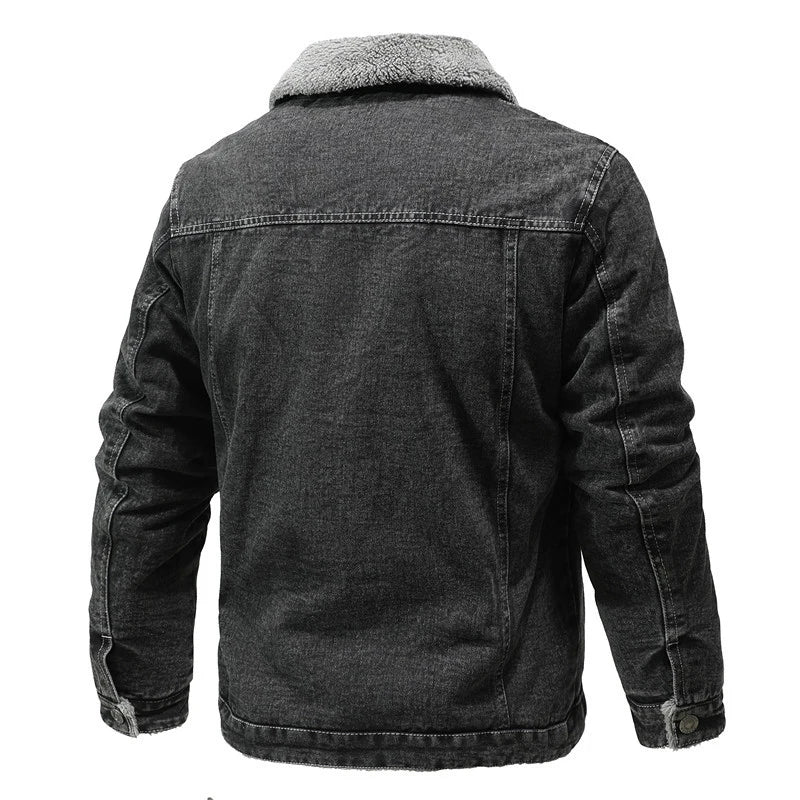 MOHR. DENIM FLEECE JAS