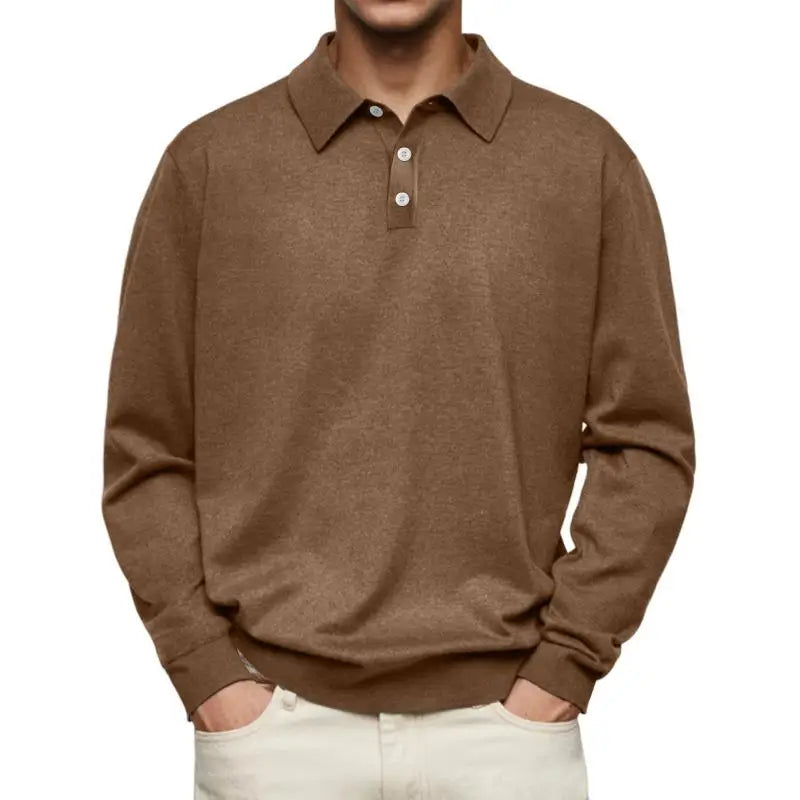 MOHR. CASUAL POLOSHIRT MET LANGE MOUWEN