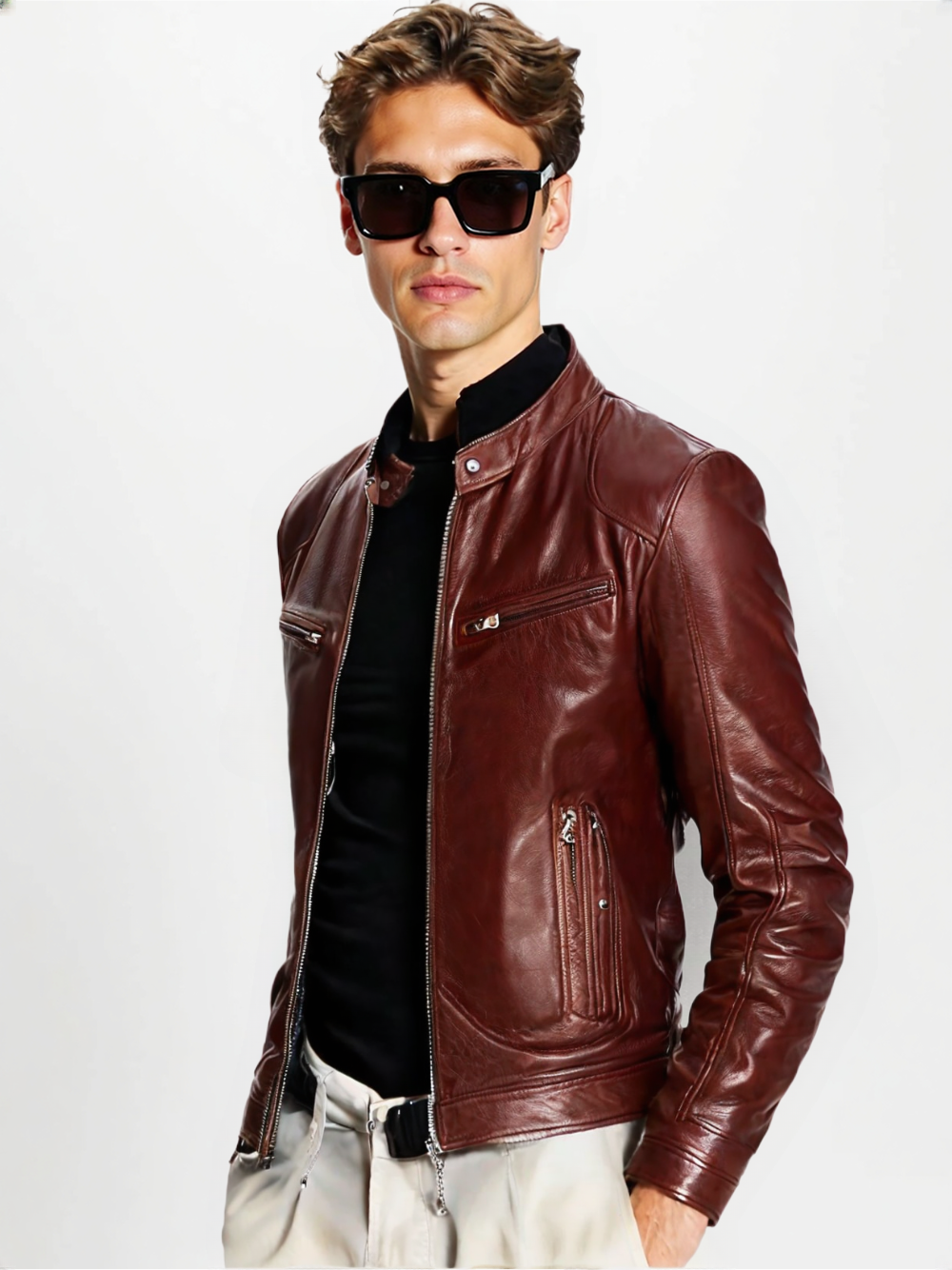 MOHR. LEATHER JACKET